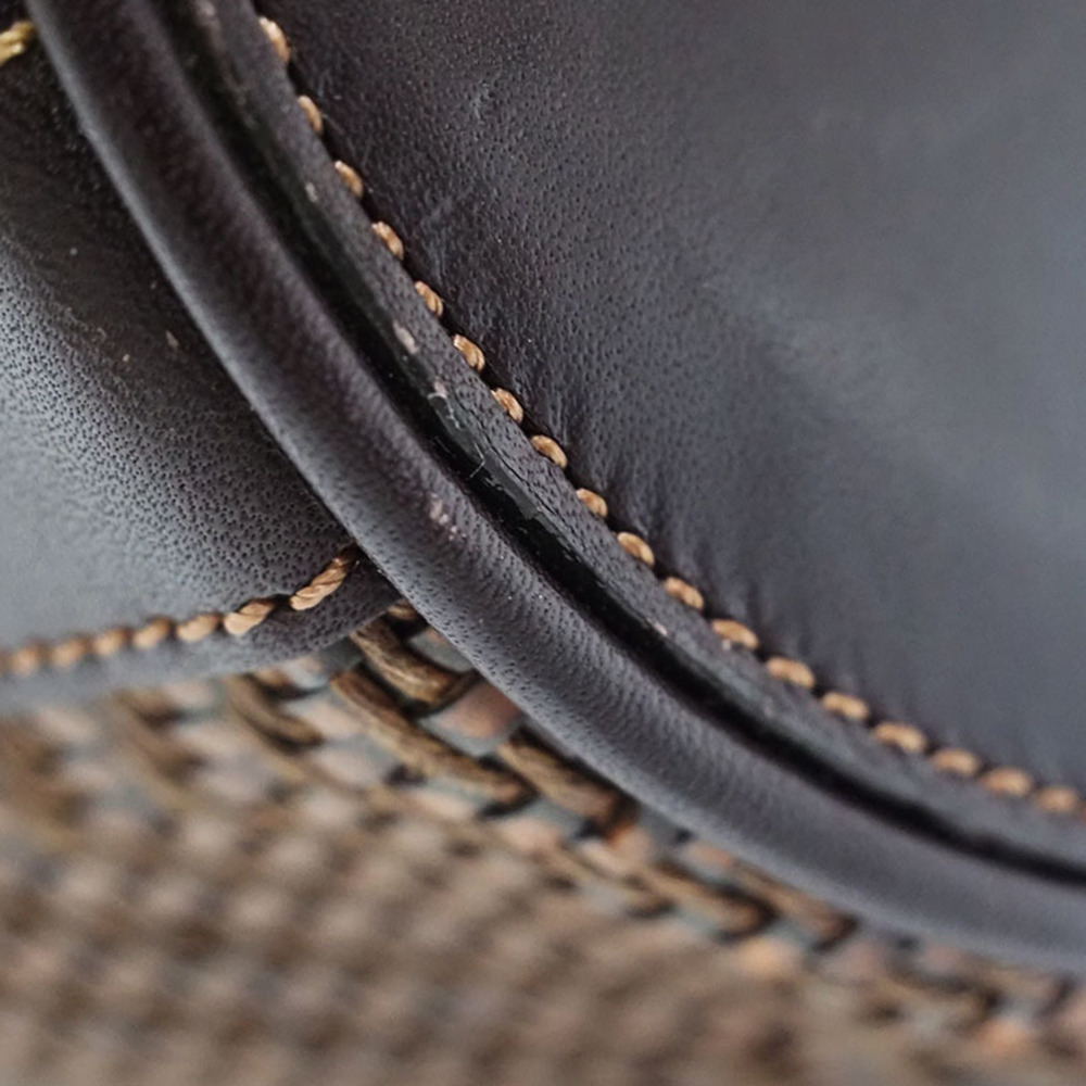 LOEWE Tote Bag Braided Basket Bucket Brown Leather Ladies - Picture 4 of 10